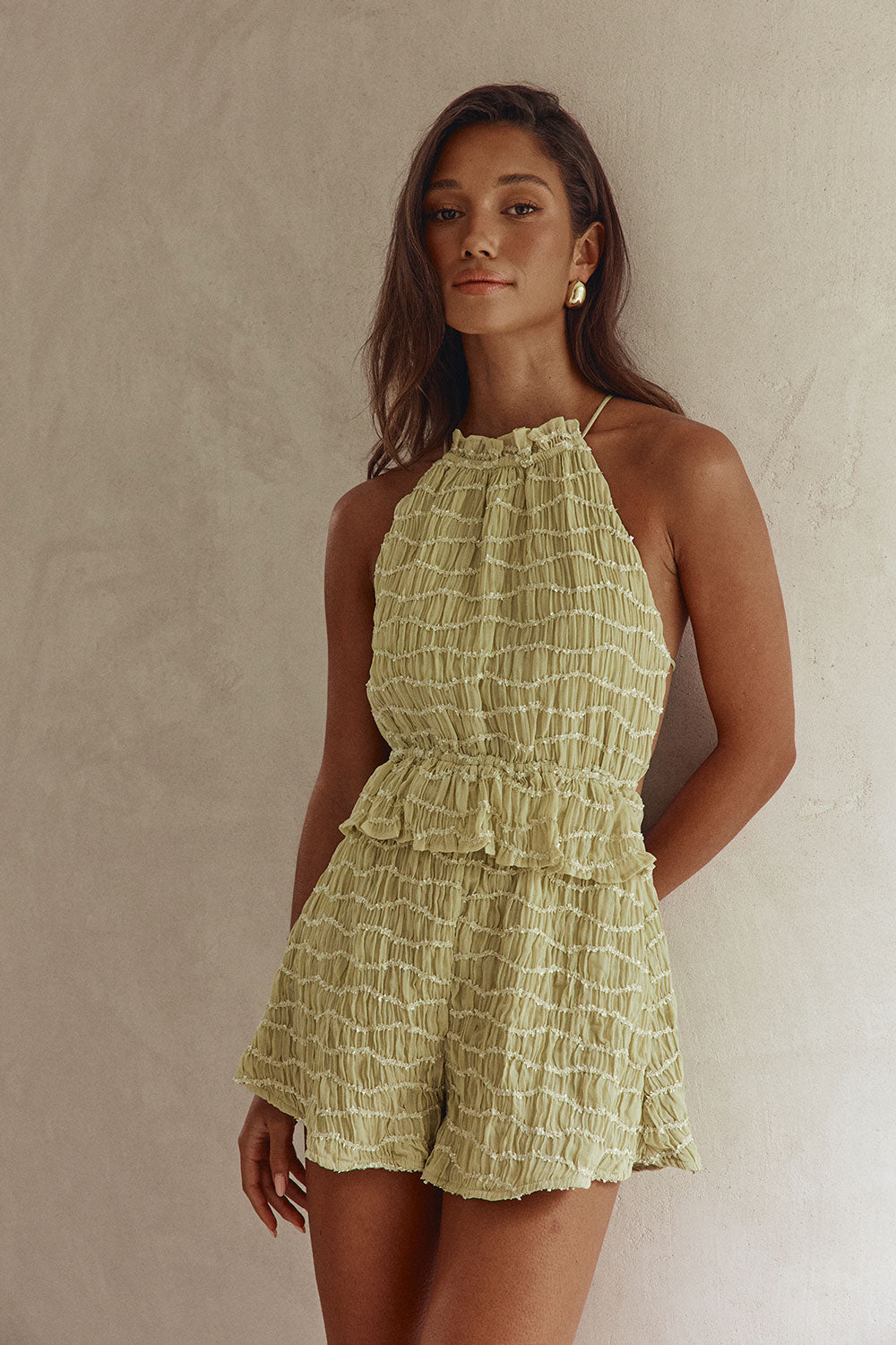 Adira Playsuit - Lime