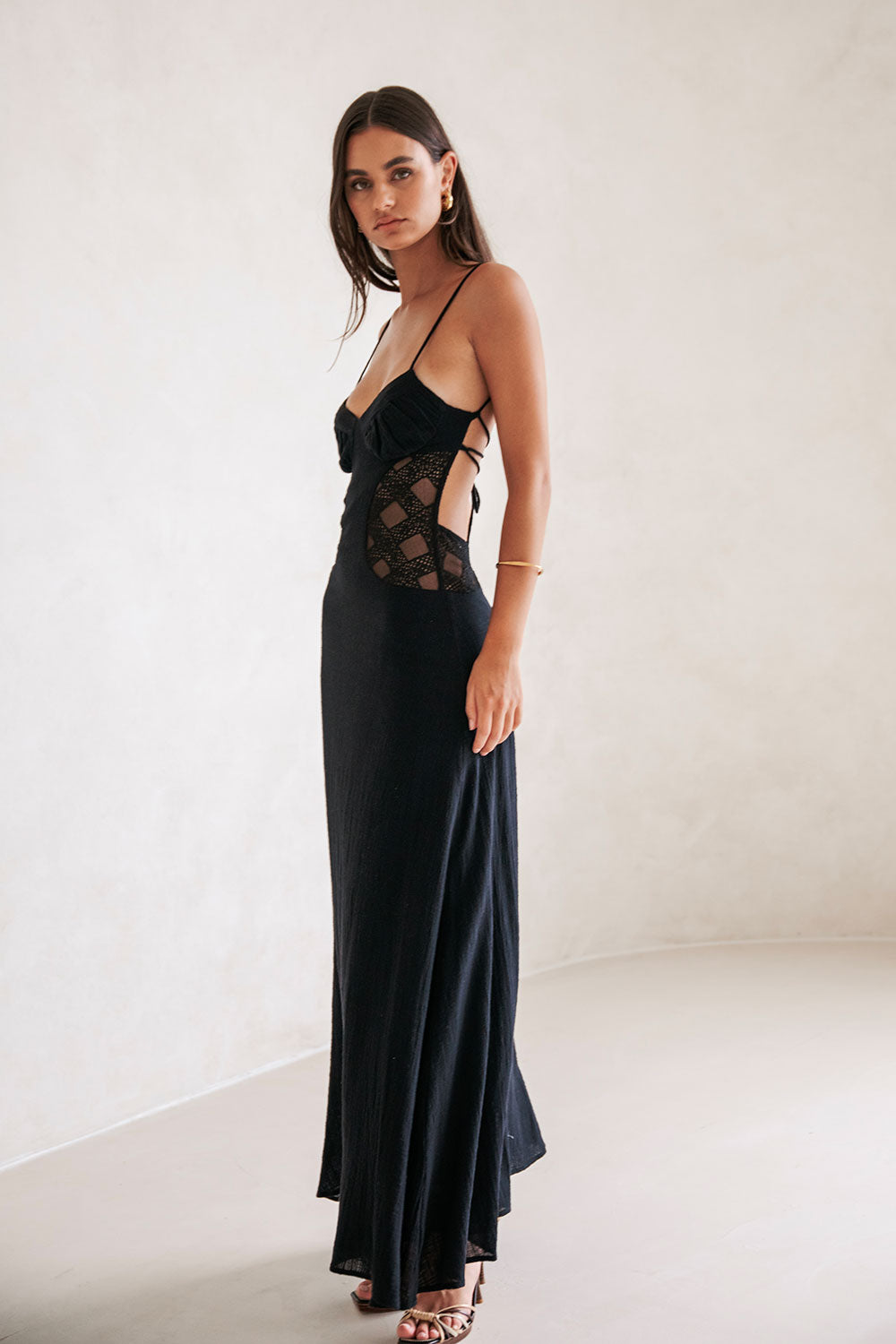 Harlie Backless Maxi Dress - Black Harlie Backless Maxi Dress - Black