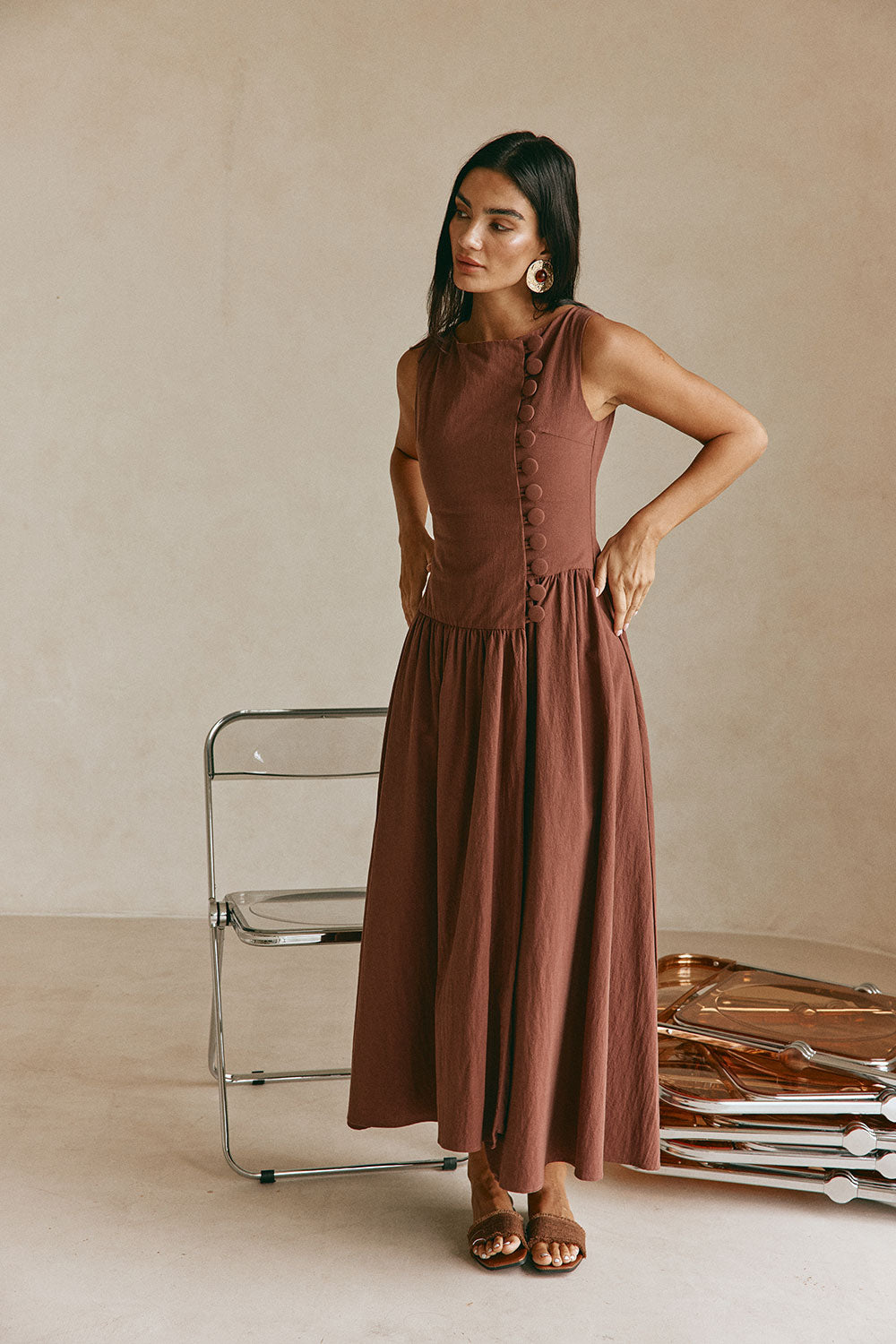 chocolate fall dress Bountiful Harvest Short Dress