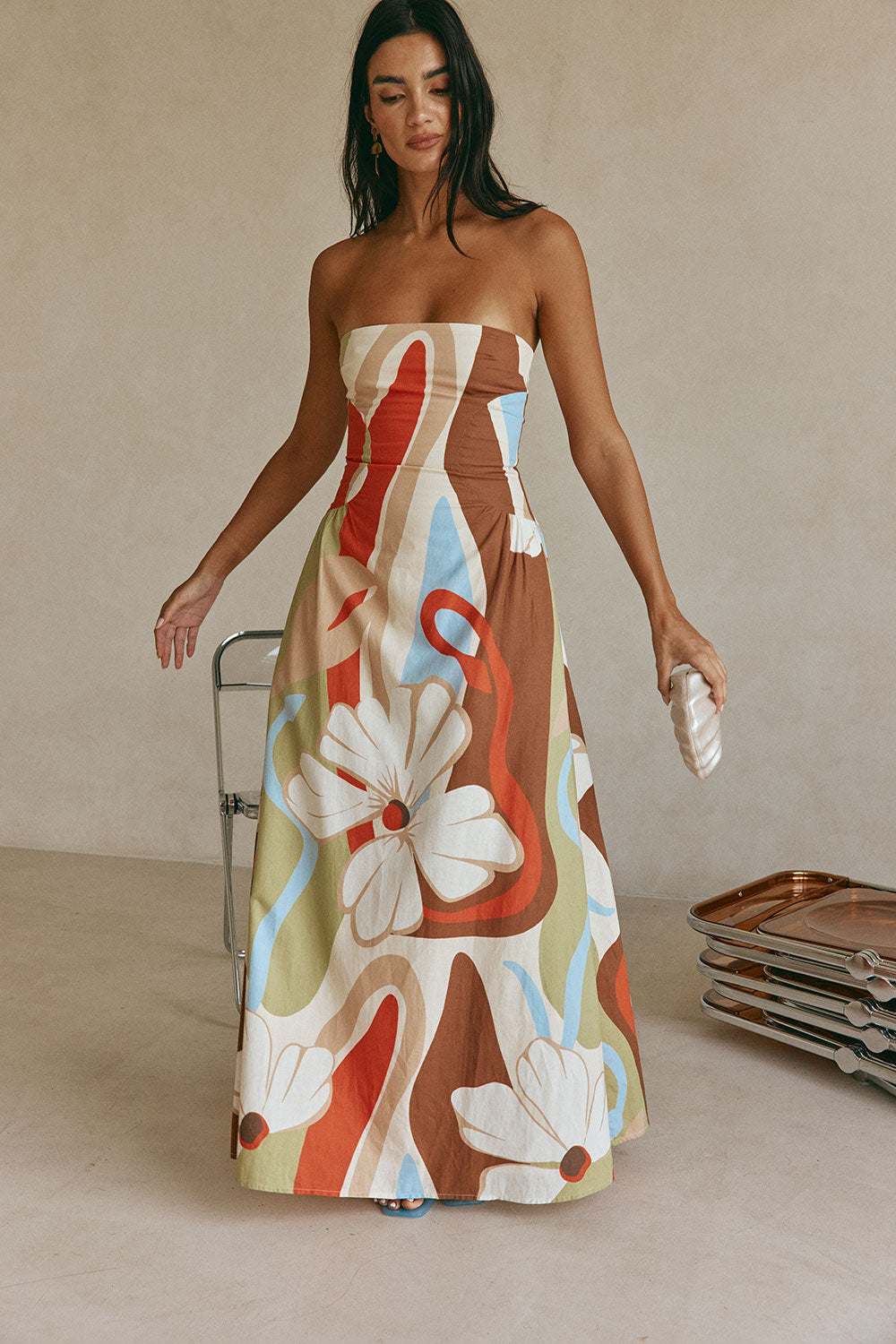 sundress pippa long dress Pippa Maxi (mocha chiffon) 12-14Y