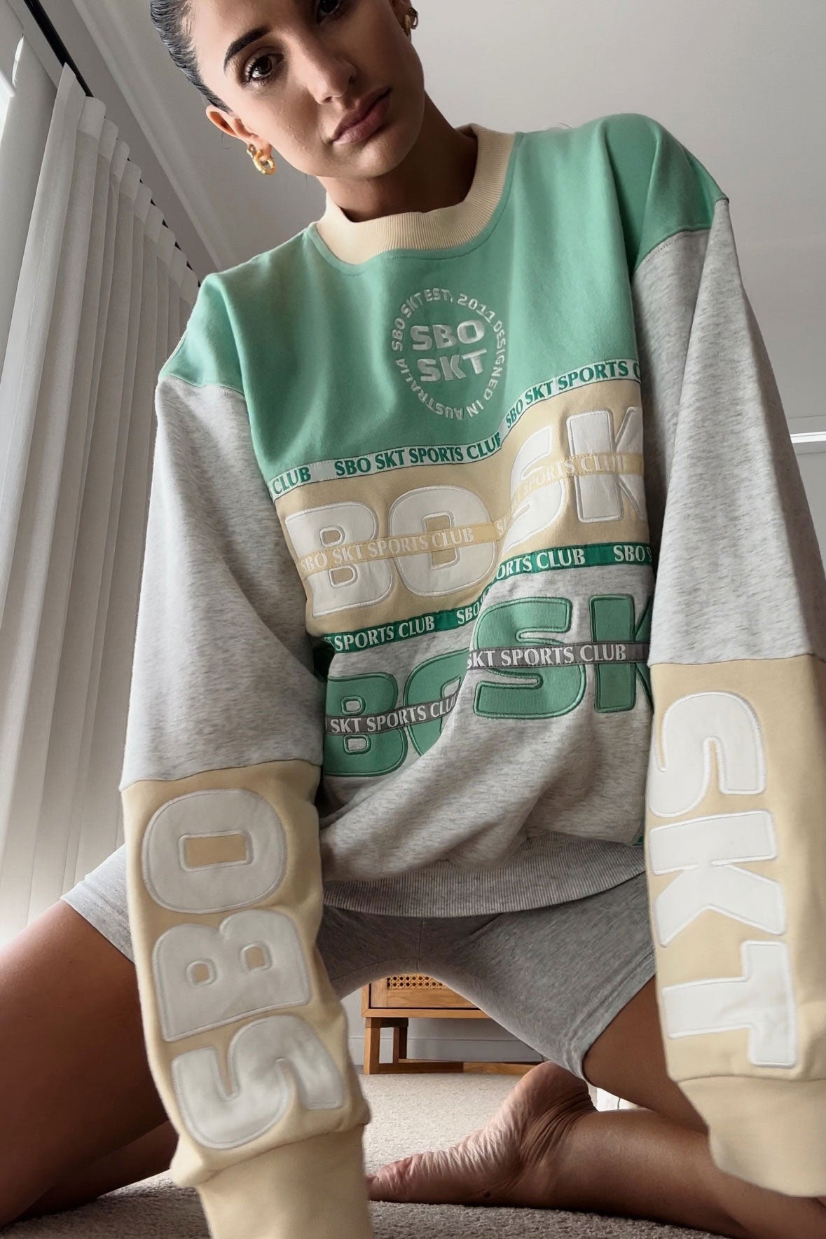 Alvarrez Oversized Vintage Sweater - Green – SABO