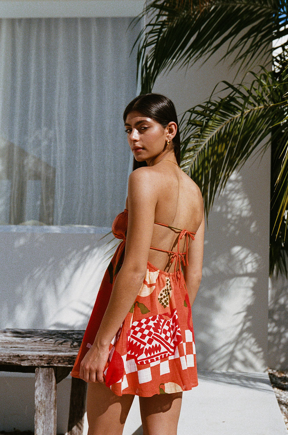 Backless Layne Mini Dress - Orange Backless Layne Mini Dress - Orange
