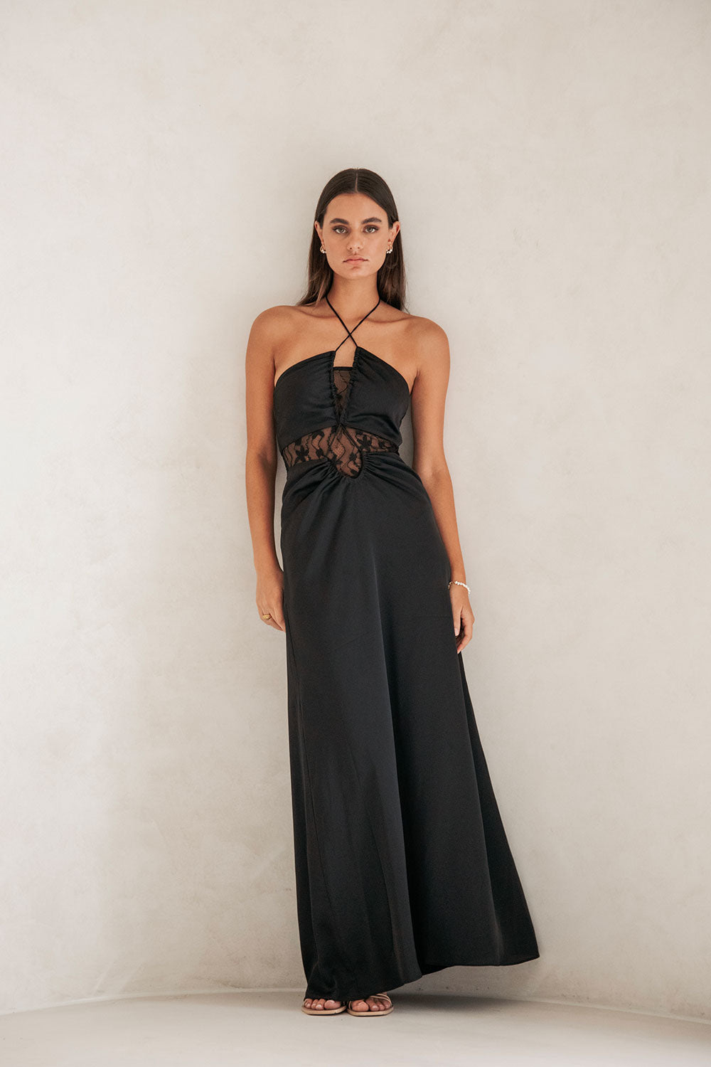 Ariah Halterneck Maxi Dress - Black Ariah Halterneck Maxi Dress - Black