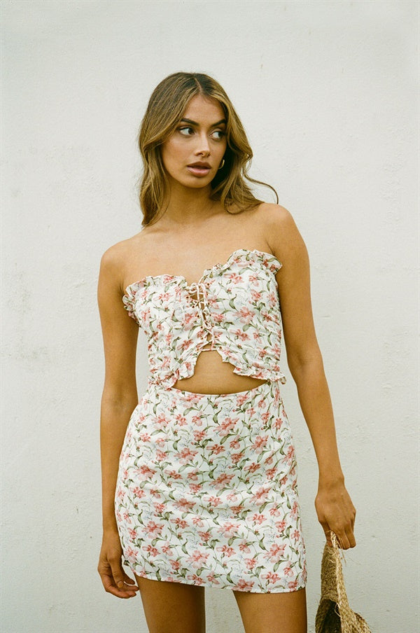 sabo skirt corset dress SAMPLE-Verve – MissJophiel Corset Halter Ruffled nursing dresses Size:XL/10-12 Verve