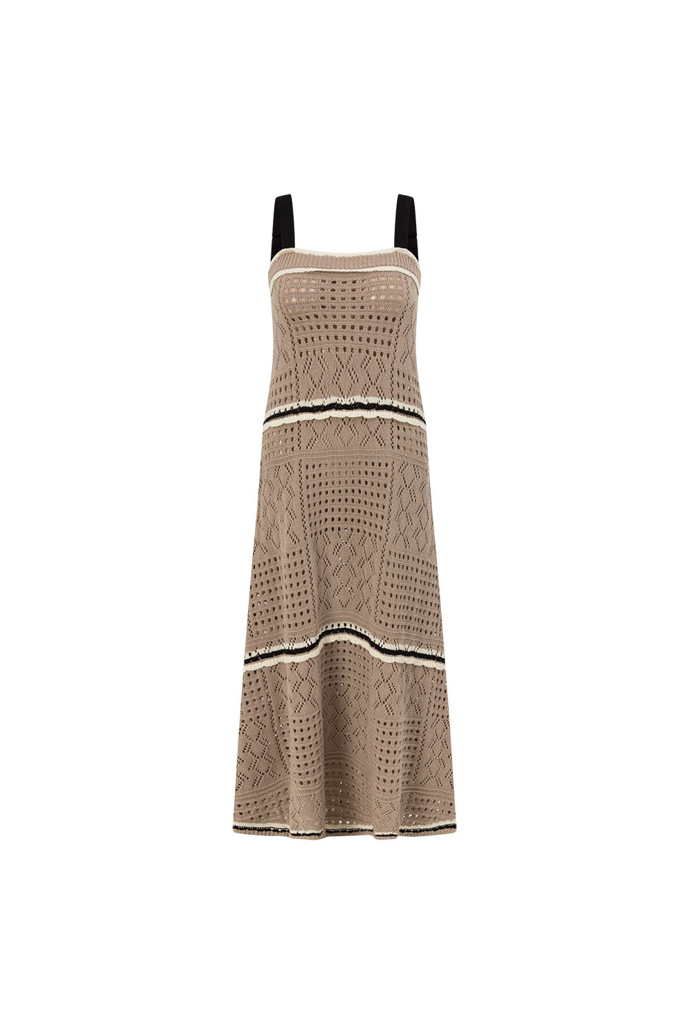 a line crochet dress Crochet A-Line Maxi Dress