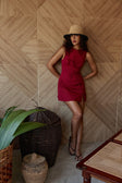 SAMPLE-Kapri Dress - Cherry
