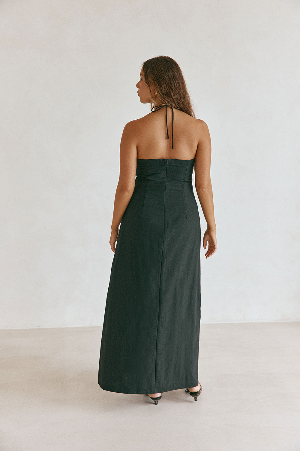 Black Cut Out Halter Maxi Franci Dress XS | by SABO Black Cut Out Halter Maxi Franci Dress XS | by SABO