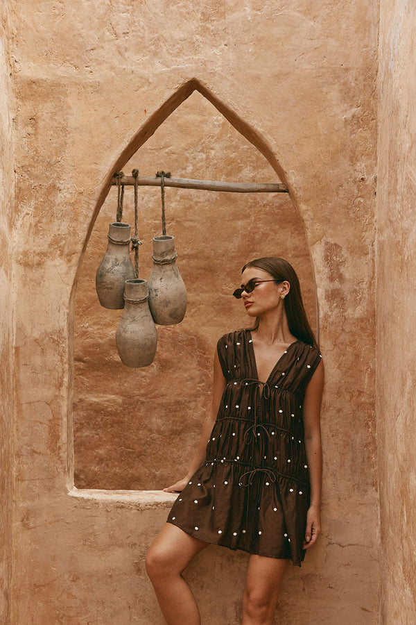 summer brown dresses POV : You found the Perfect Summer Dress from SHEIN! !