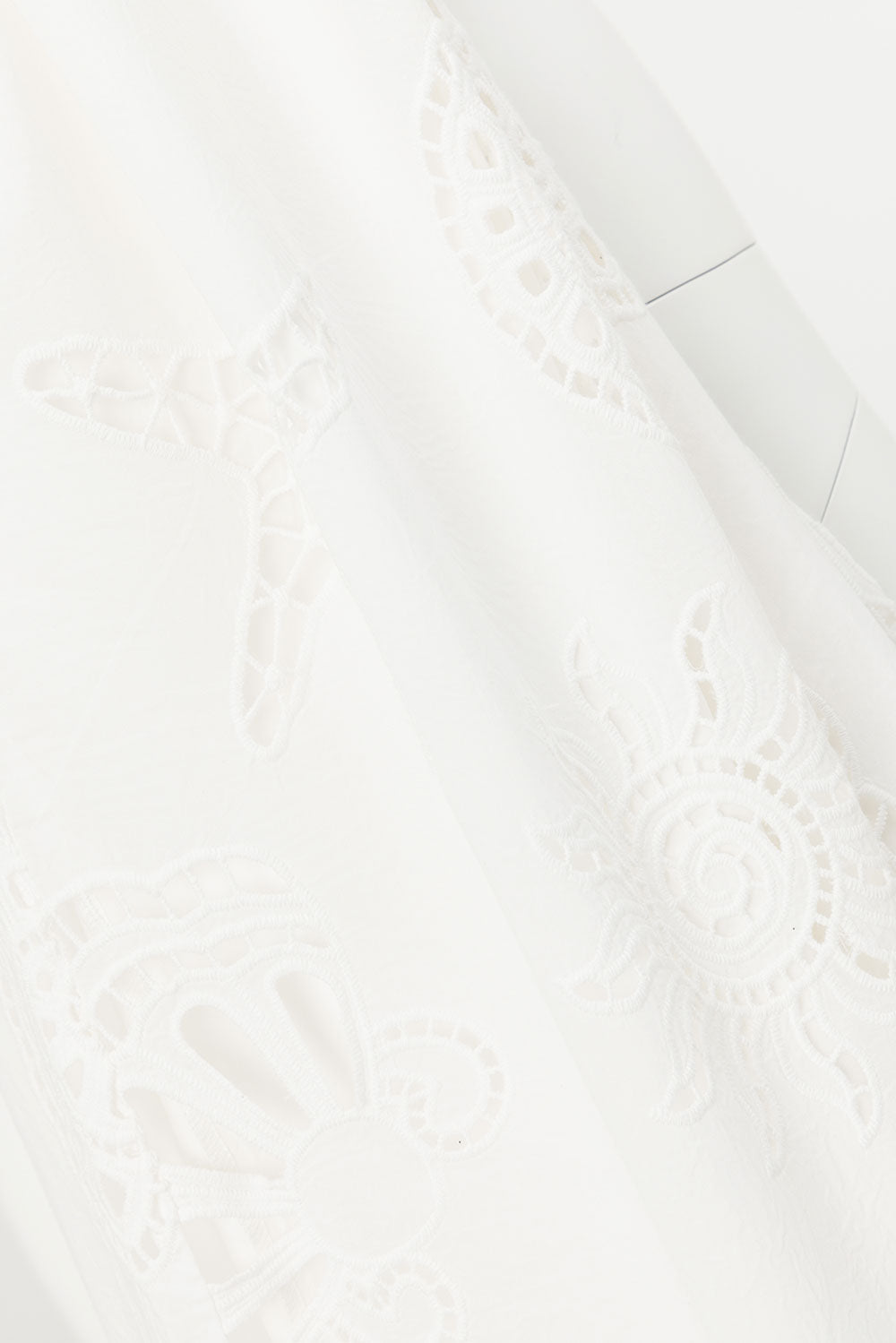 Nissi White Embroidered High Waisted Pants - Corallo Bianca – SABO