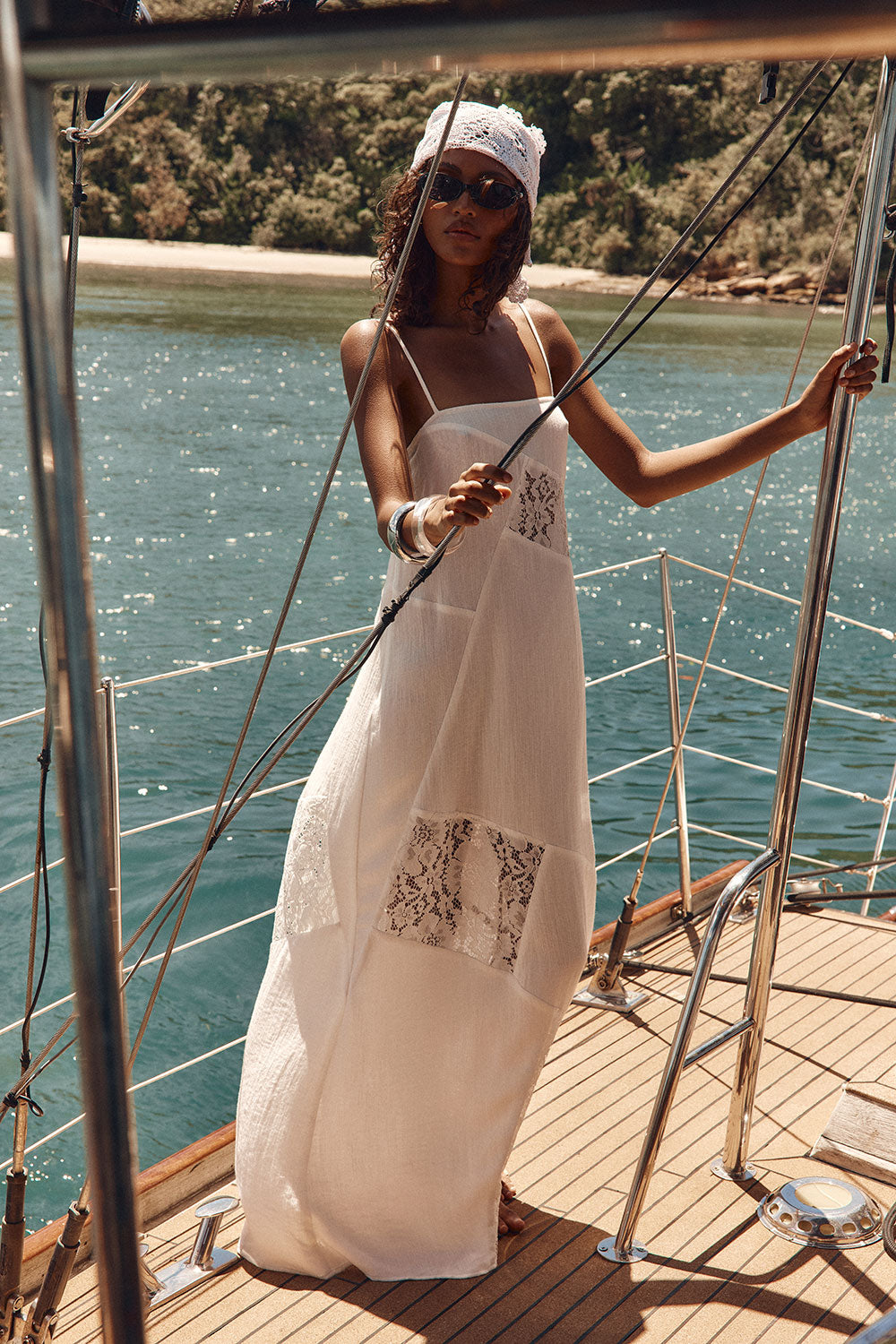 White Panel Flowy Maxi Lalita Dress XXXL