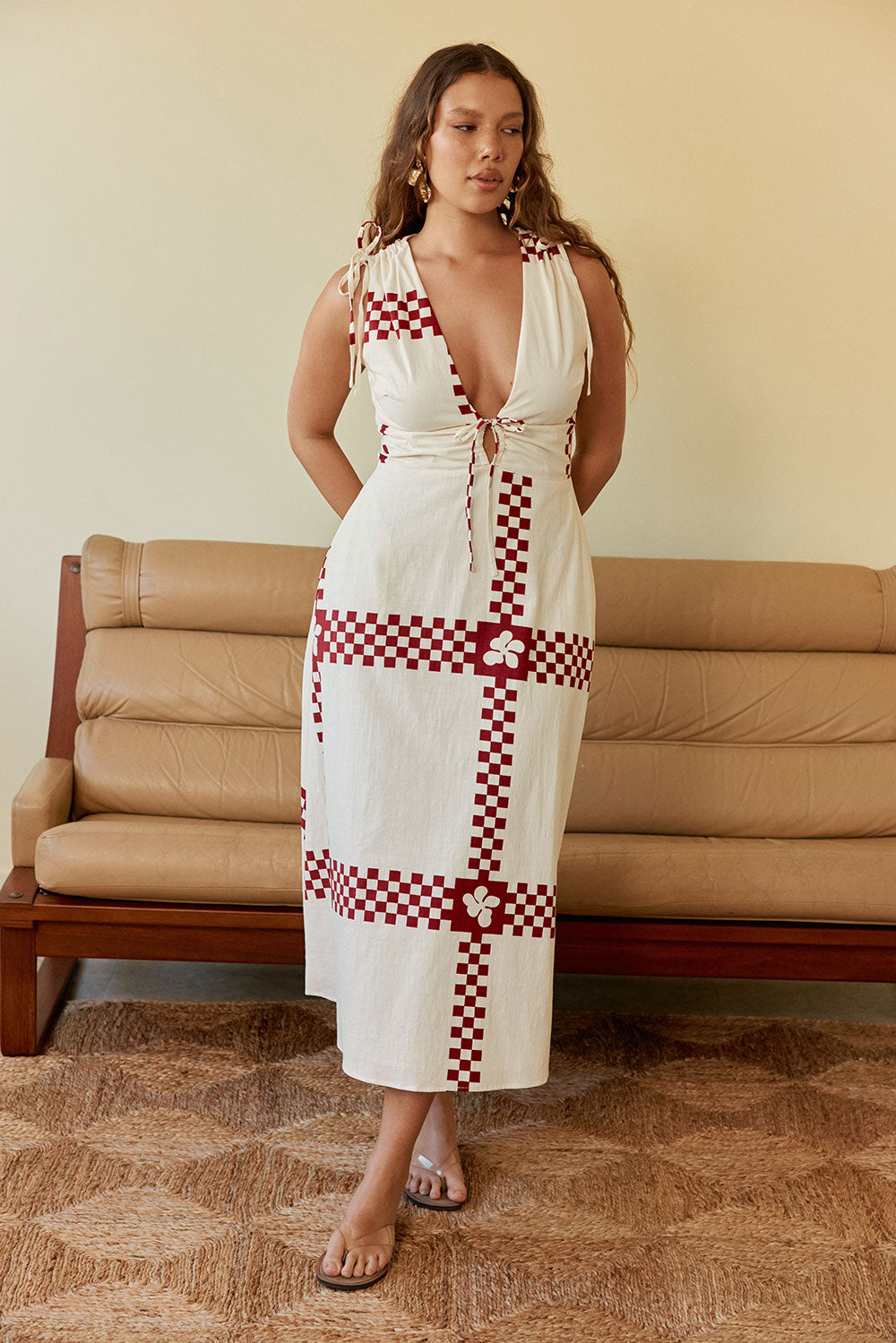 Ayla Dress - Checker Plaid