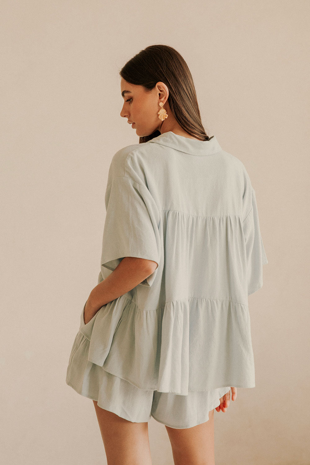 SAMPLE-Luna Top - Blue