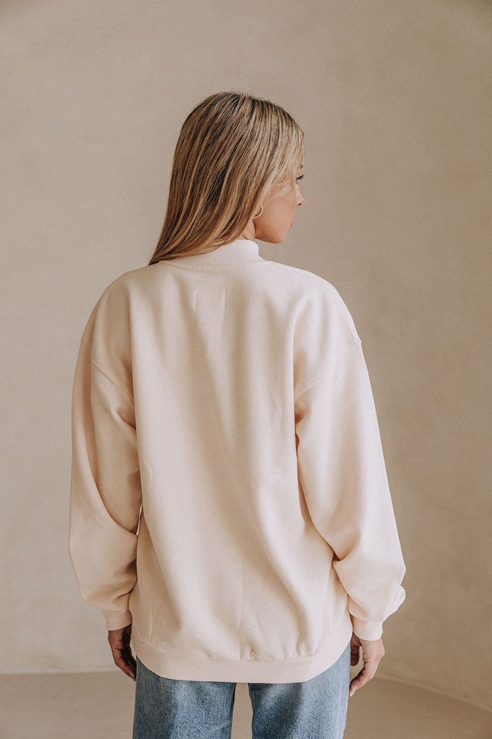 Cream Fleece Oversized Vintage Rue Sweater – SABO