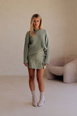 SAMPLE-Rocio Wrap Skort - Green