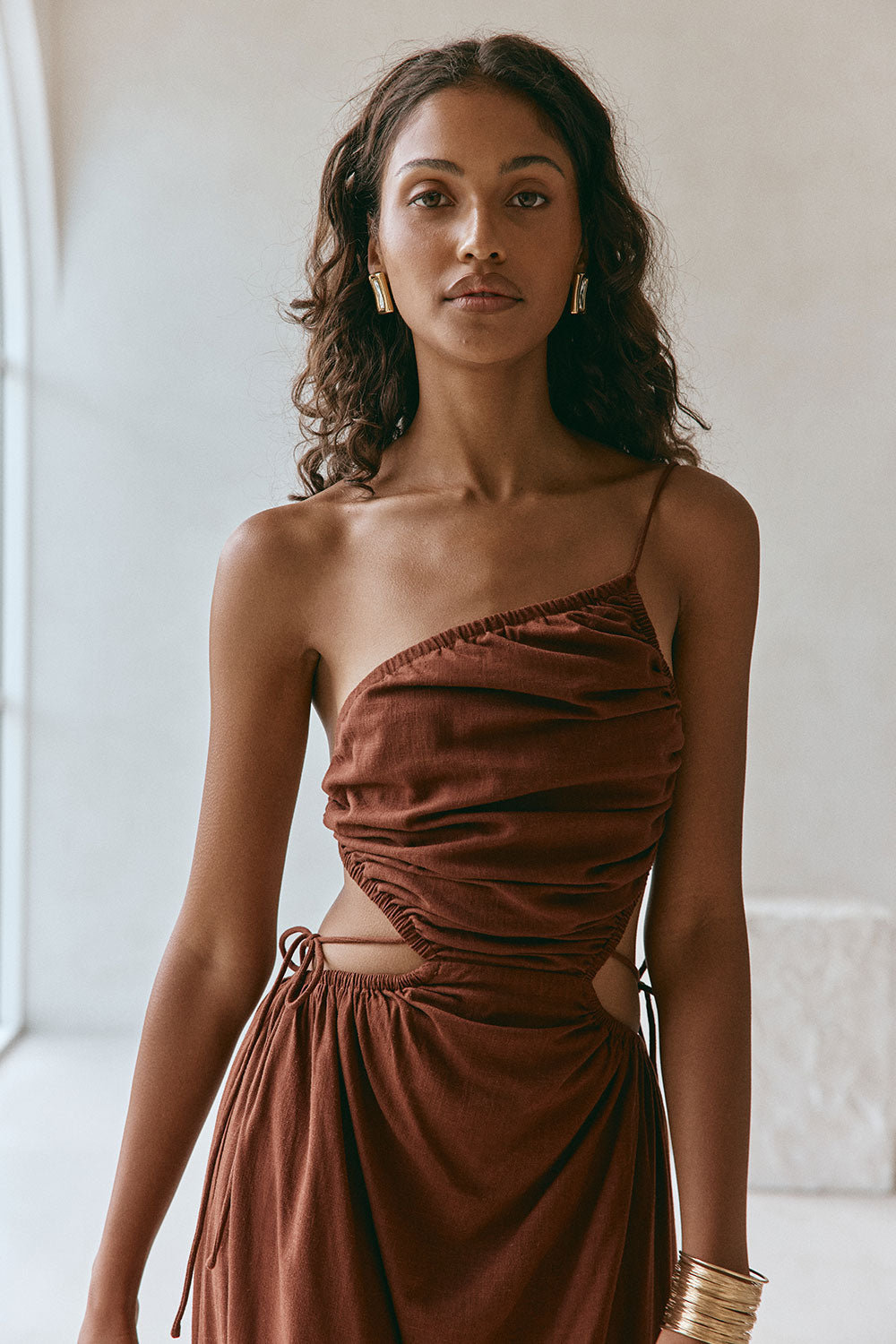 Mahya Dress - Chocolate