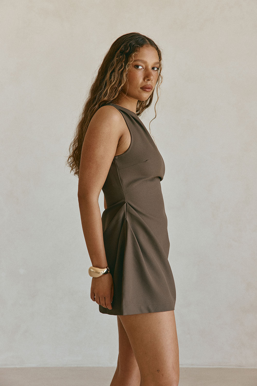 Camellia Dress - Chocolate