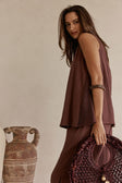 SAMPLE-Dita Top - Chocolate