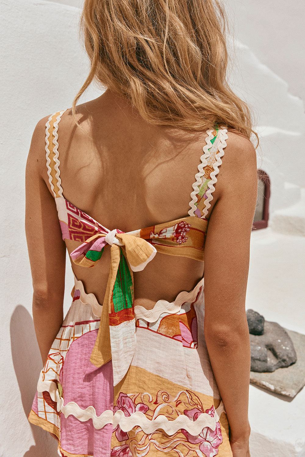 Belize Jumpsuit - Theotokos Peach Pink Orange Red Green – SABO