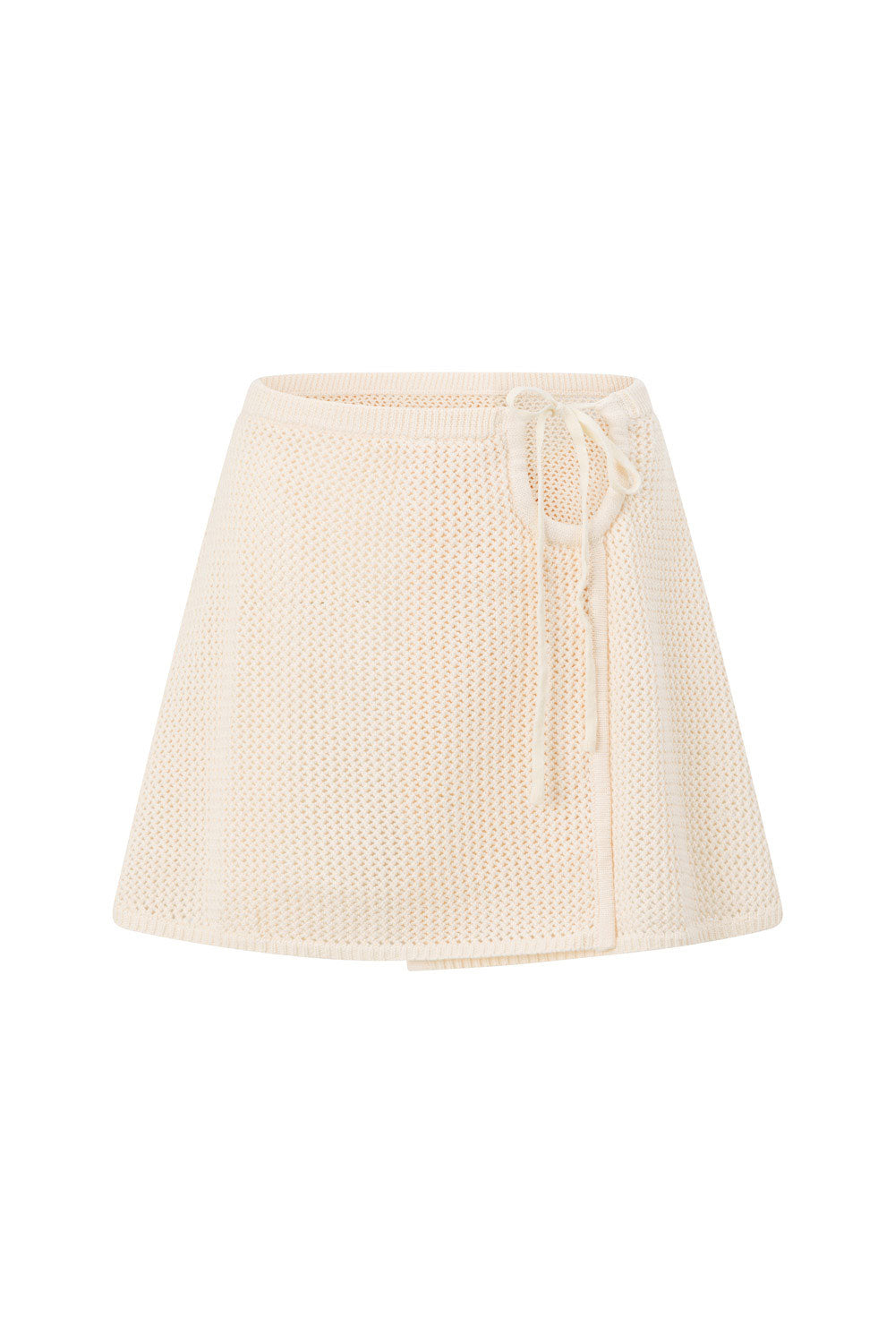 Vanilla Knit Drawstring Mini Priya Skirt – SABO