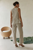 Lana Top - Brown Stripe