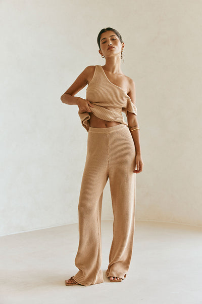 パンツ seed and soil : Calm knit pants 14874bb6-83b8-4750-b378-