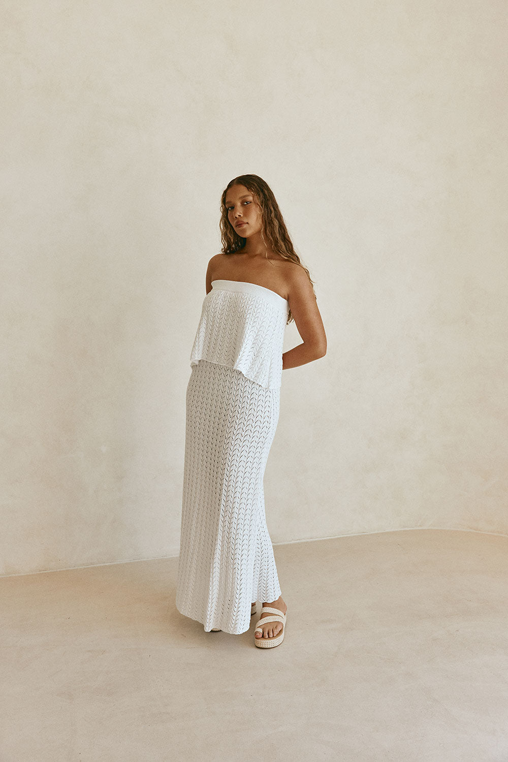 SAMPLE-Maria Dress - White