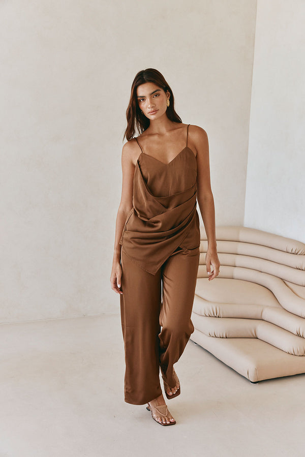 Zarah Top - Chocolate