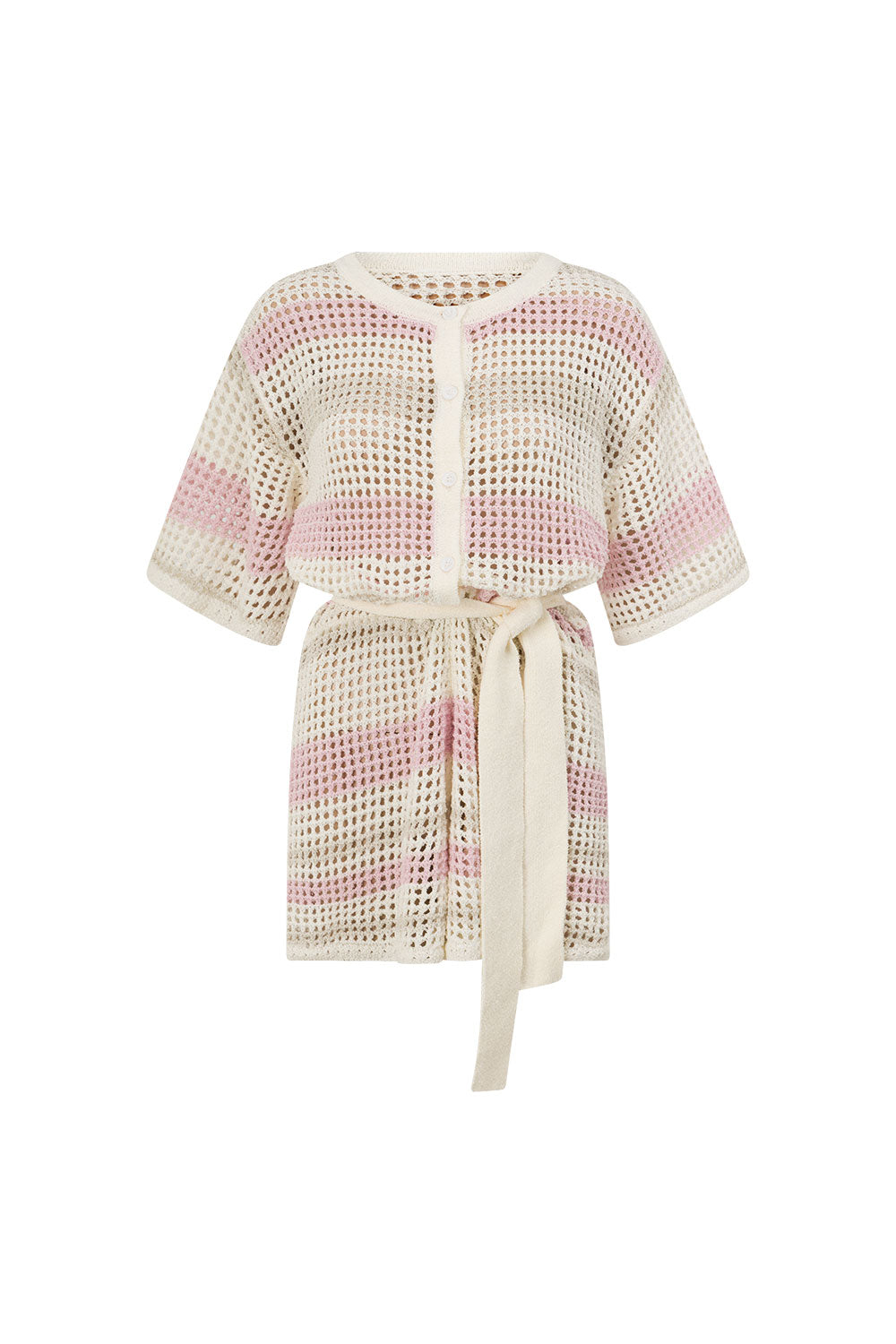 Easton Playsuit - Cream Stripe