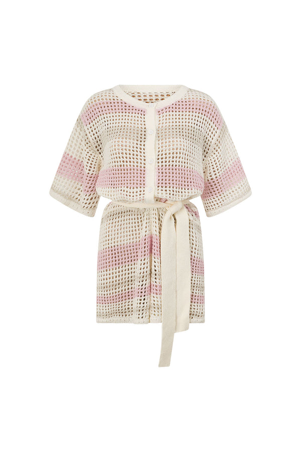 Easton Playsuit - Cream Stripe