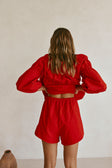 SAMPLE-Akel Shorts - Cherry