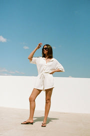 SAMPLE-Juniper Playsuit - White