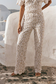 Kalila Crochet Pants - Ivory