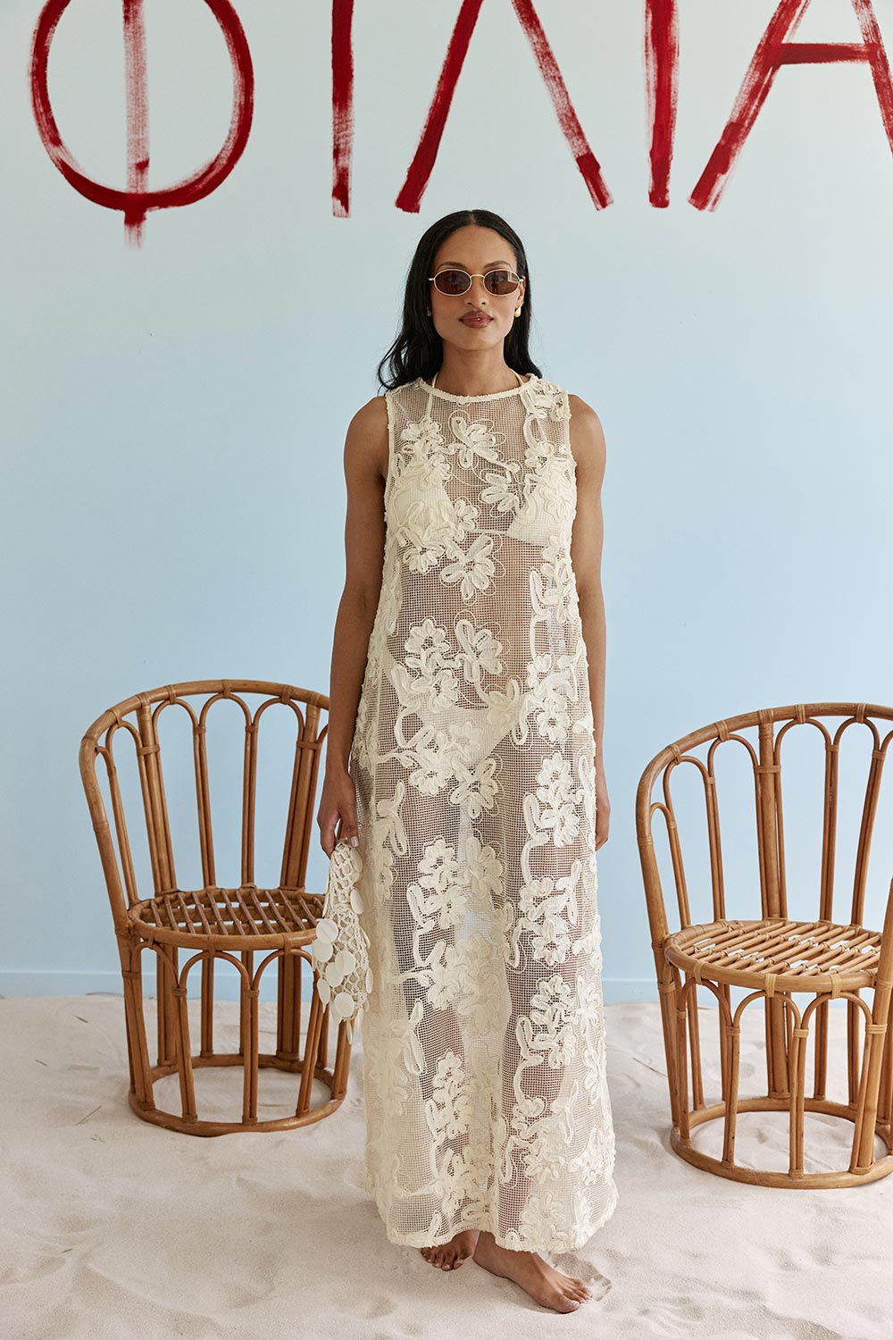 Zhura Dress - Cream Motif