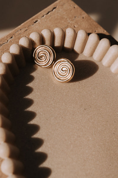 Calico Earrings - 18K Gold