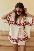SAMPLE-Seona Top - Checker Plaid