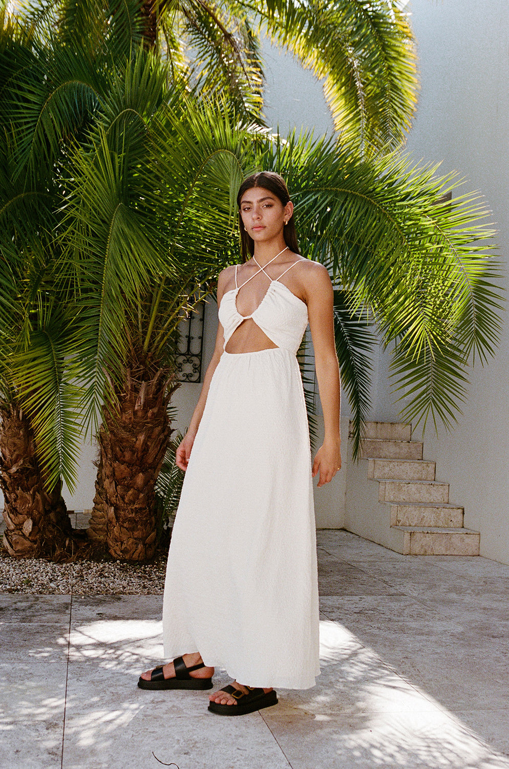 Bardot Maxi Dress - Cream – SABO