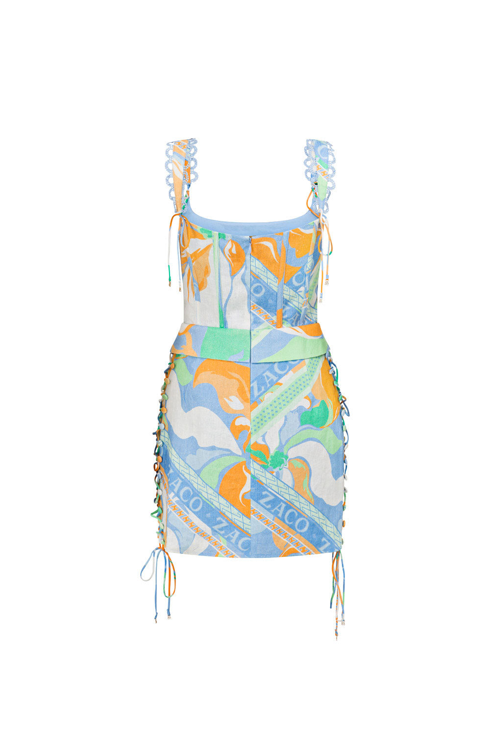 SAMPLE-Tyra Lace Up Dress - Calista Aliza