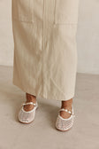 Solstice Ballet Flats - White