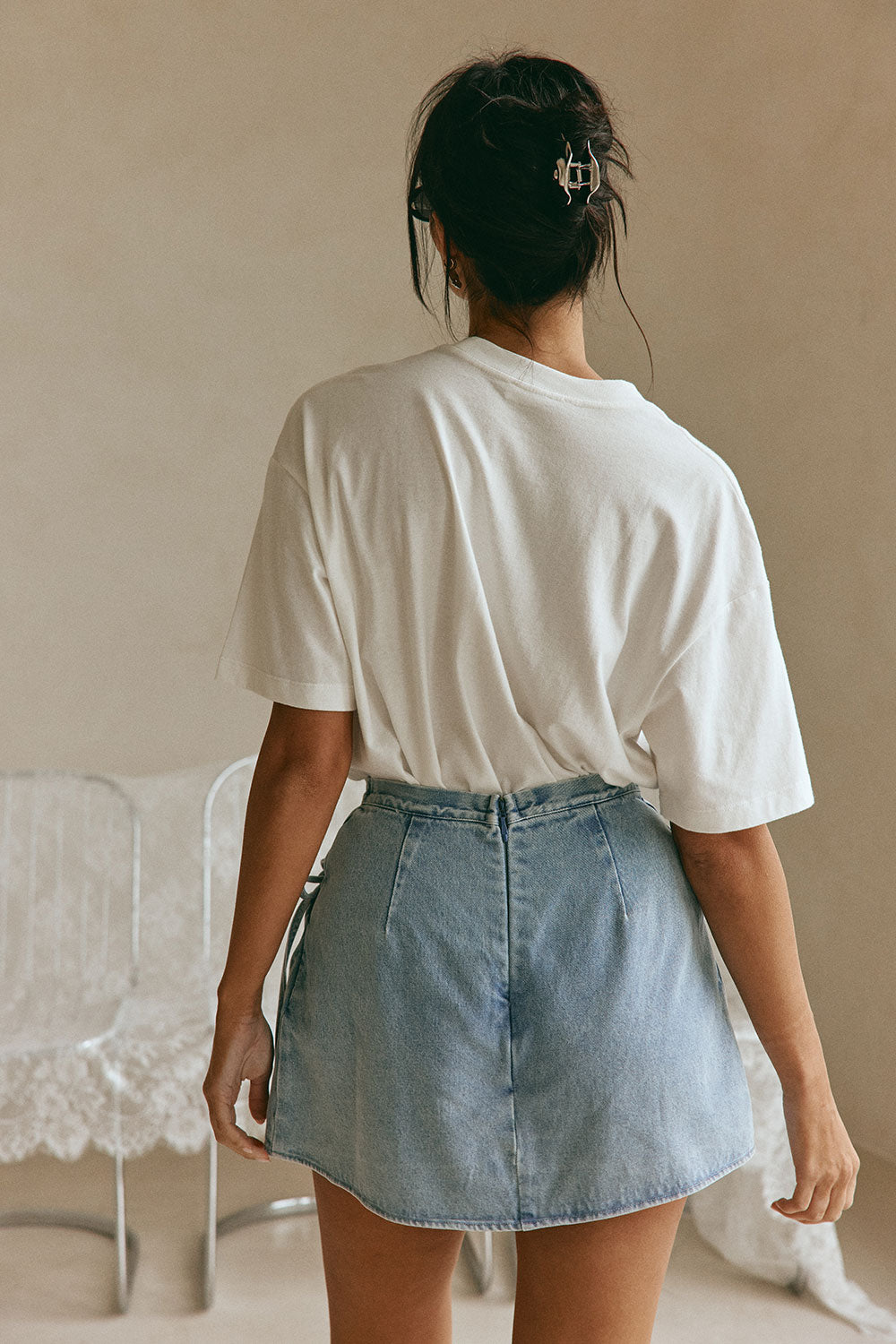 SAMPLE-Rocio Skort - Denim