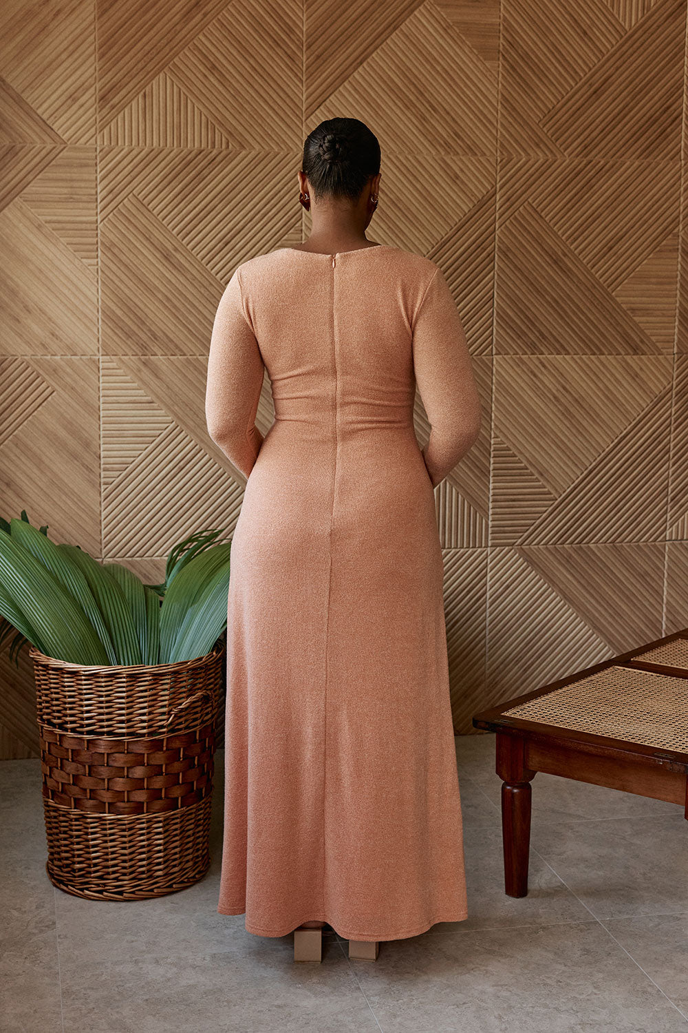 Apricot Orange Long Sleeve V Neck Maxi Belora Dress XL | by SABO Apricot Orange Long Sleeve V Neck Maxi Belora Dress XL | by SABO