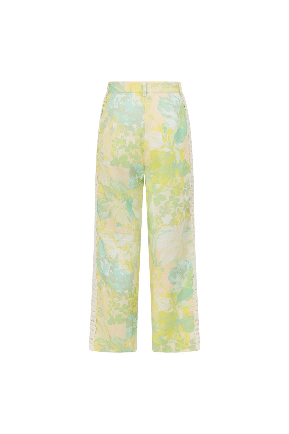 Green Fiore Festivio Print Wide Leg Orion Trouser Pants – SABO