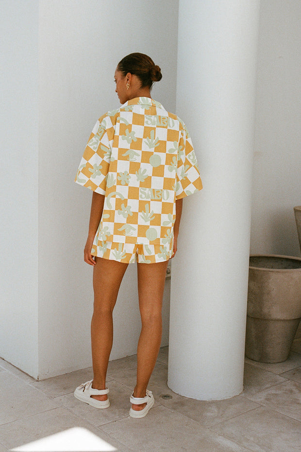 Seona Shorts - Sabo Checkerboard