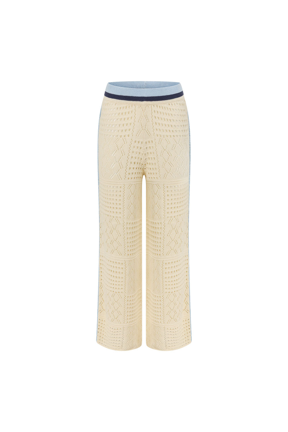 Cream Patch Crochet Knit High Waist Matilda Pants – SABO