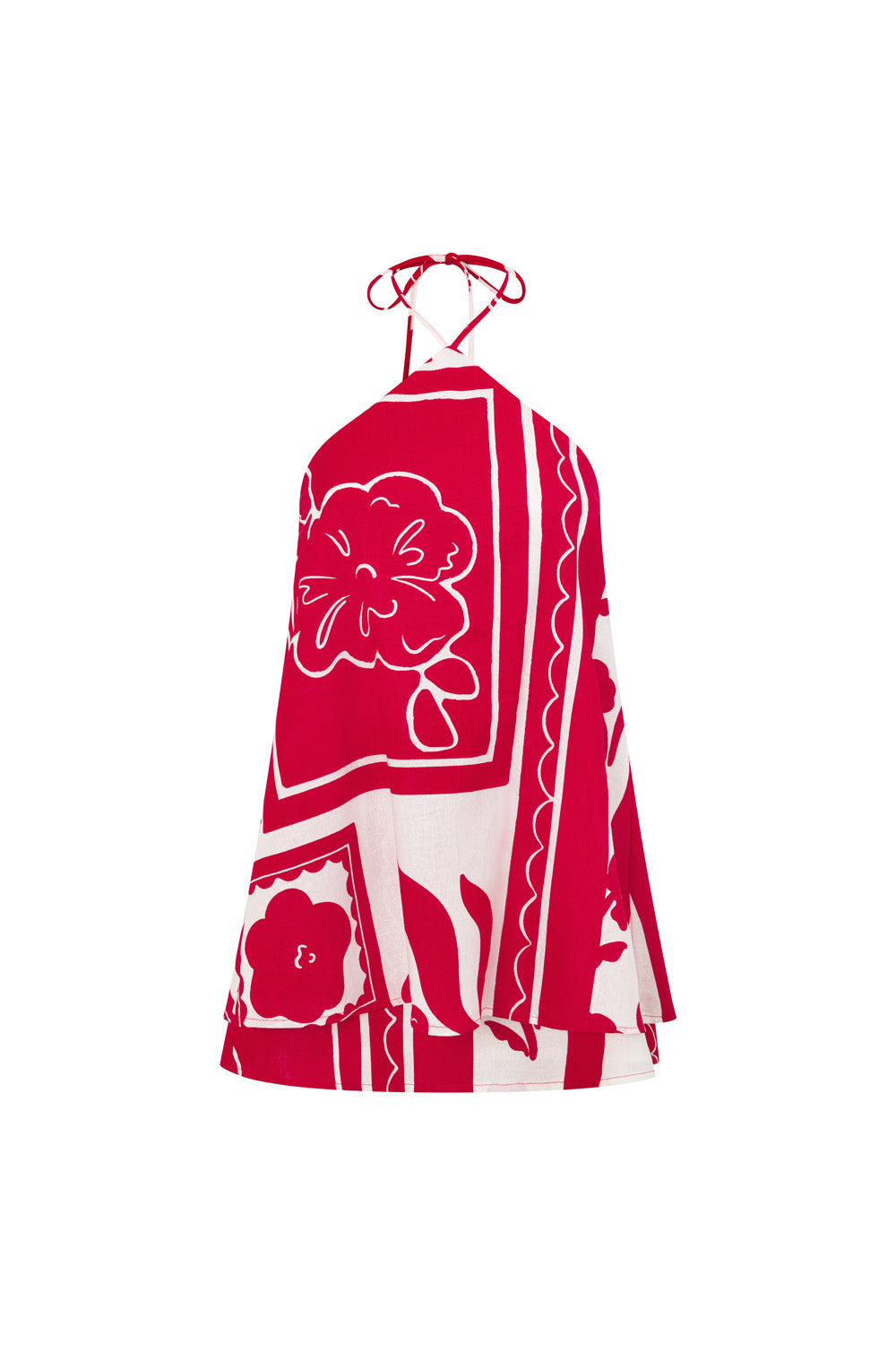 Tamsin Dress - Red Voyage