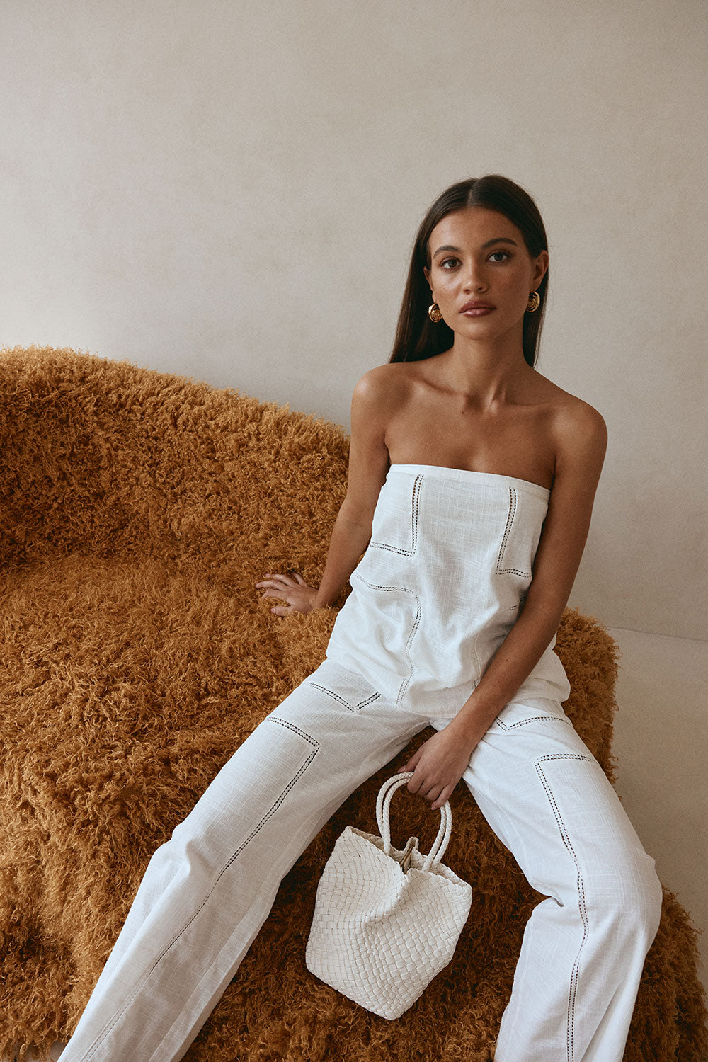 White Cheesecloth Strapless Flouncy Carissa Top – SABO White Cheesecloth Strapless Flouncy Carissa Top – SABO