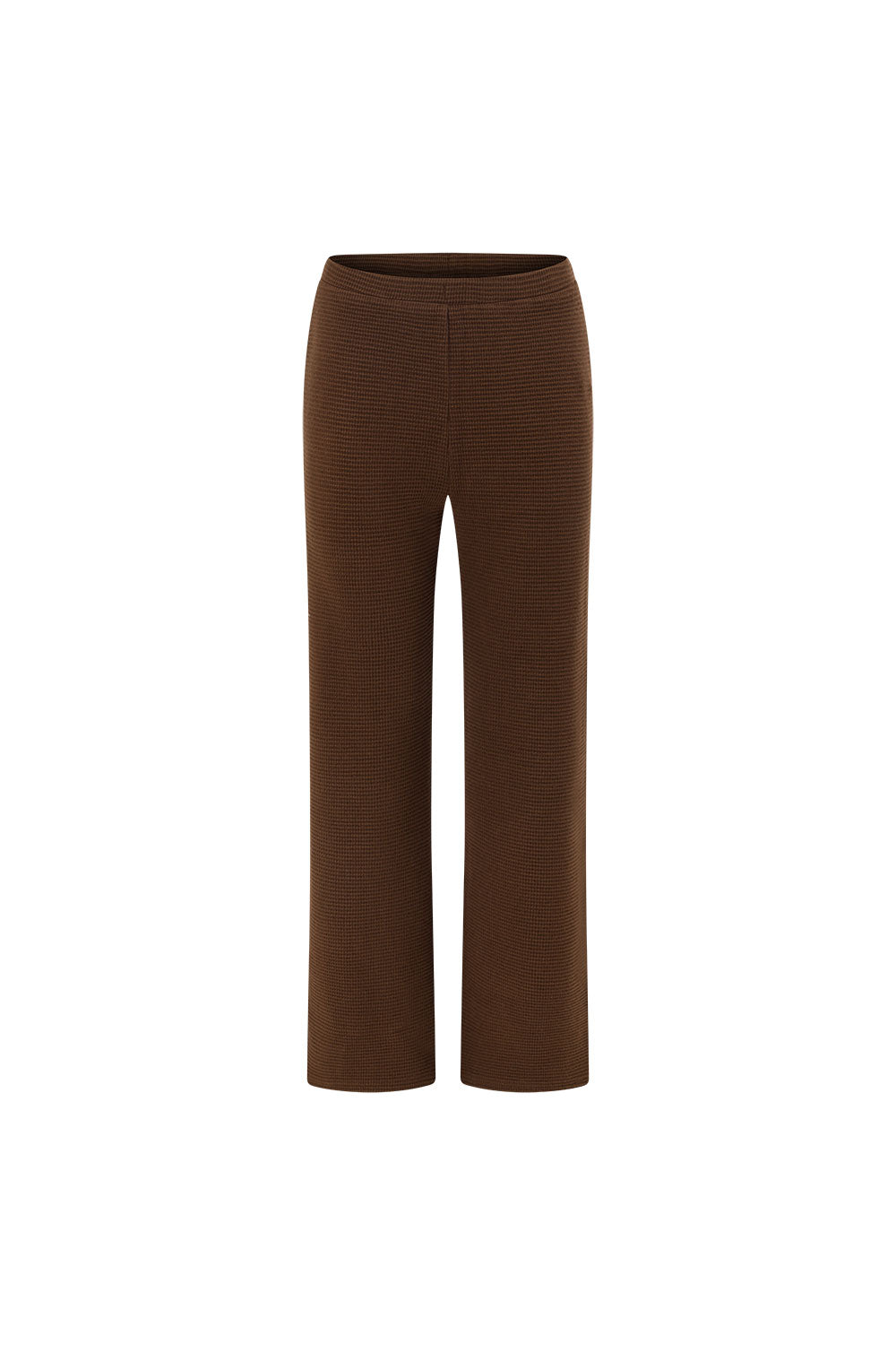 Brown Waffle High Waist Andy Pants – SABO