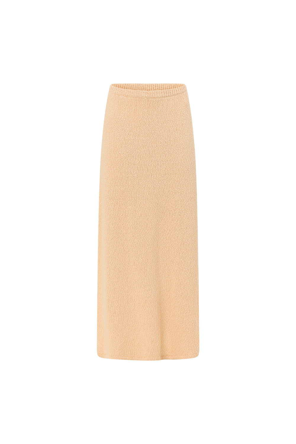 Cream Cotton Knit Maxi Zadie Skirt – SABO