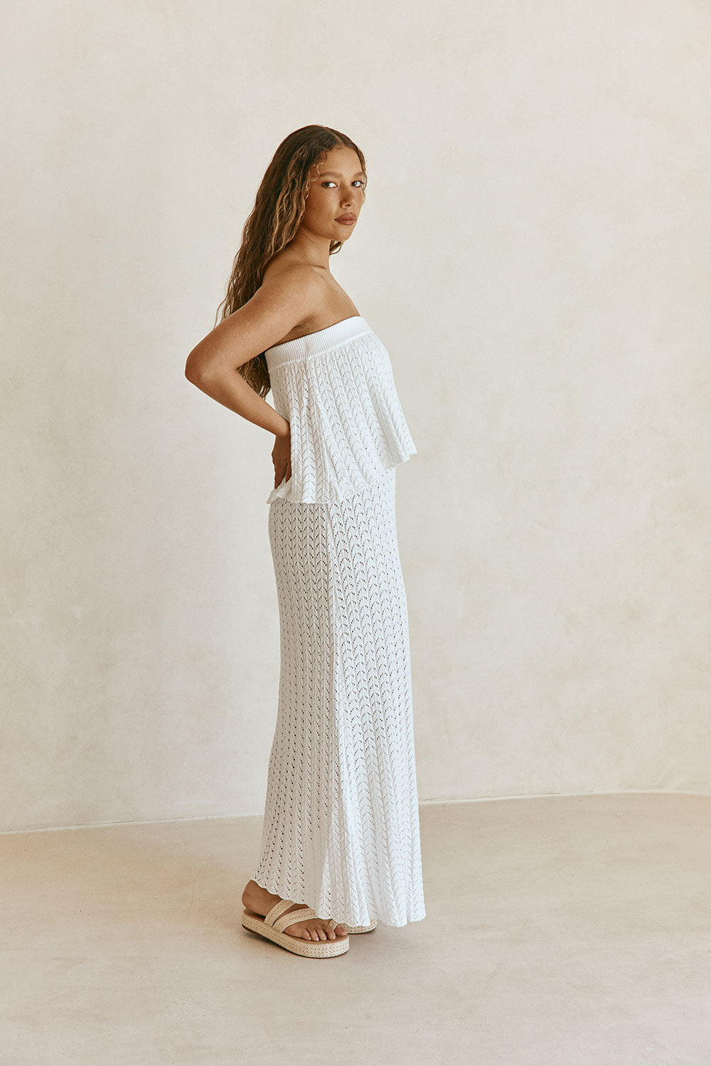 SAMPLE-Maria Dress - White