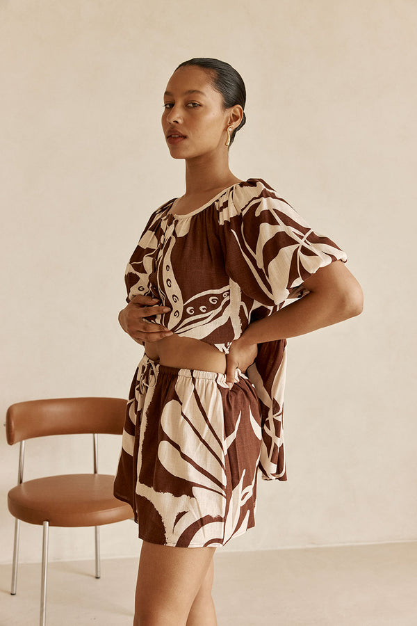 Scarlet Shorts - Painted Tiles