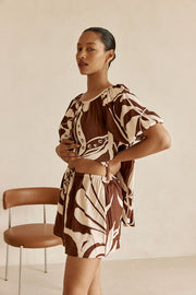 Scarlet Shorts - Painted Tiles